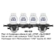 [HO] : Wagon Plat + 4 Containers citerne à Lait « STEF » Ep.III SNCF - WB958