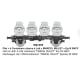 [HO] : Wagon Plat + 4 Containers citerne à Lait « MARCEL MILLET » Ep.III SNCF - WB959