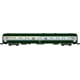 [N] : Voiture UIC A4B5 (mixte 1ère/2nde classe) Verte/Gris béton, Logo blanc encadré, Ep. V – MIKADOTRAIN NW262