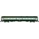 [N] : Coffret de 2 voitures UIC A4B5 et B10 Verte/Gris béton, Logo blanc encadré, Ep. V – MIKADOTRAIN NW263