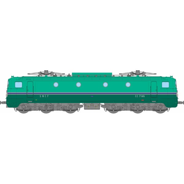 [HO] Locomotive électrique CC 7136 Lyon M., DCCS - JM005S