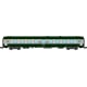 [N] : Voiture UIC A4B5 ex-A9 Verte/Gris béton, Logo blanc encadré, Ep. V – MIKADOTRAIN NW264