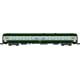 [N] : Voiture UIC A9 (1ère classe) Verte/Gris béton, Logo blanc encadré, Ep. V – MIKADOTRAIN NW265