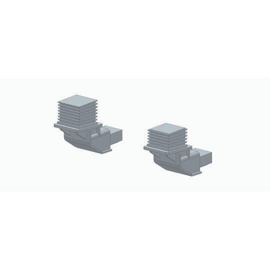 [HO] : Bloc sandwich Bogie GRIS 807, BB67400