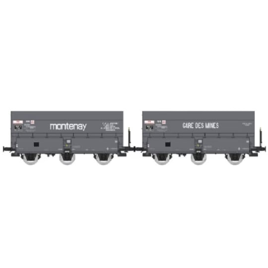 Set de 2 COKE MH45 3E, ‘MONTENAY’ + ‘GARE DES MINES’ Gris f