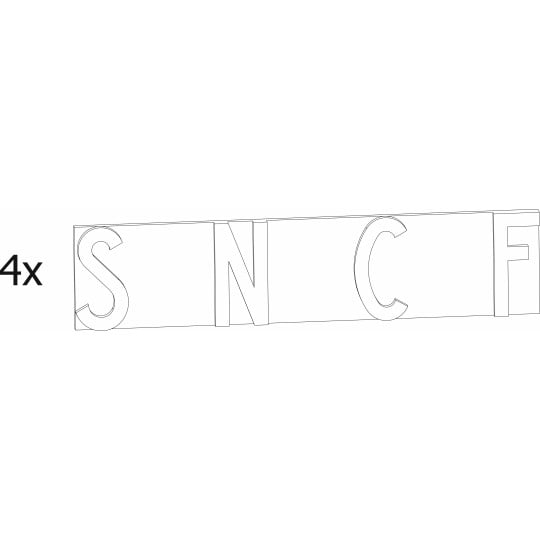 [HO] : Plaque SNCF , BLEU DIESEL , BB67-67300