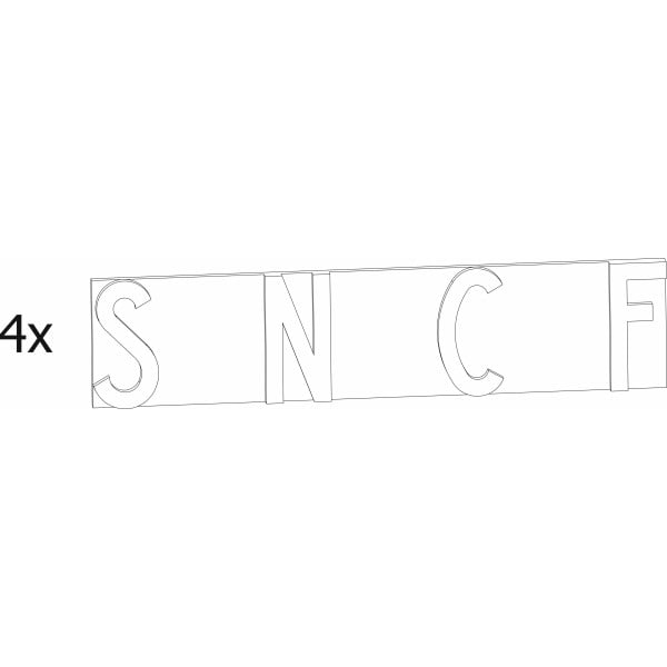 [HO] : Plaque SNCF , BLEU DIESEL , BB67-67300
