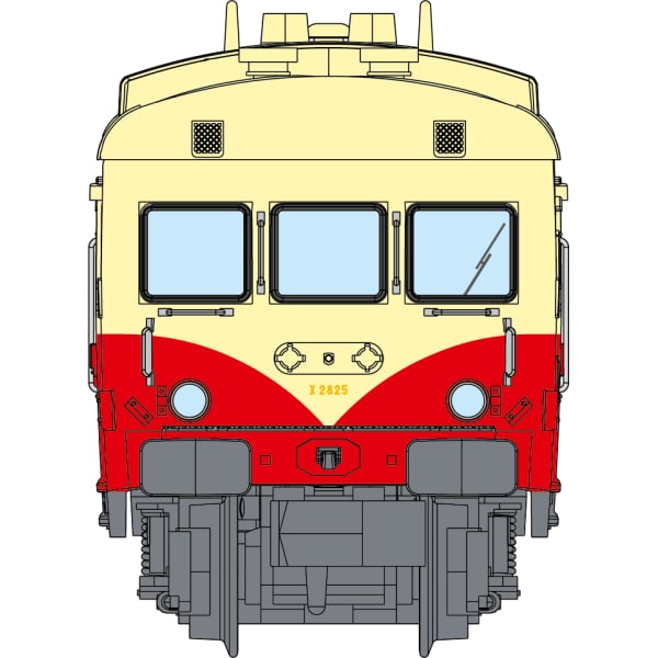 [N] : Autorail X-2825, Toulouse 1ère/2ème Classe, SNCF, Ep. III-IV, DCC Sound - MIKADOTRAIN NW248S