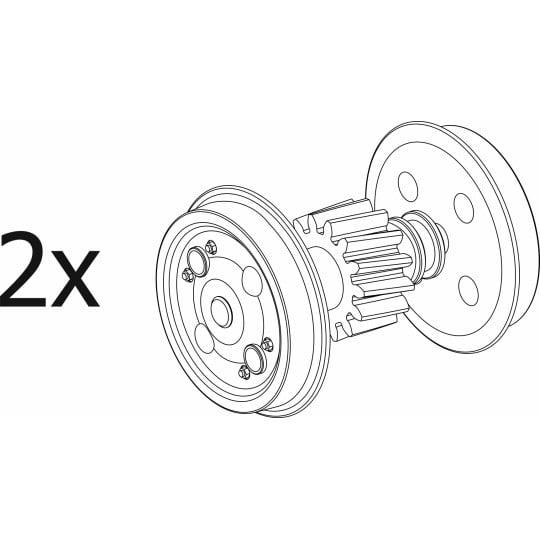 [HO] : ESSIEU MODERNE - GRIS 807 BB67-67300