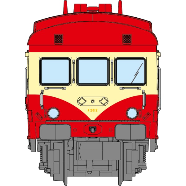 [N] : Autorail X-2812, Metz Rouge 2ème Classe, SNCF, Ep. IV, ANALOGIQUE - MIKADOTRAIN NW249