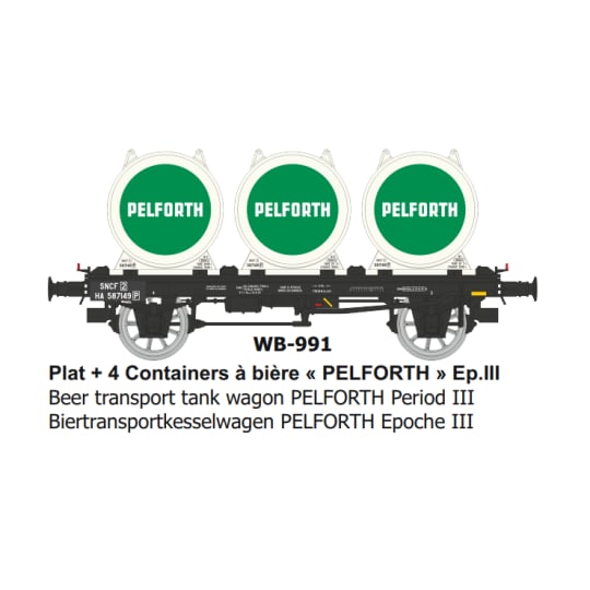 [HO] : Wagon OCEM 19 + citerne Bière PELFORTH Ep.III - WB991