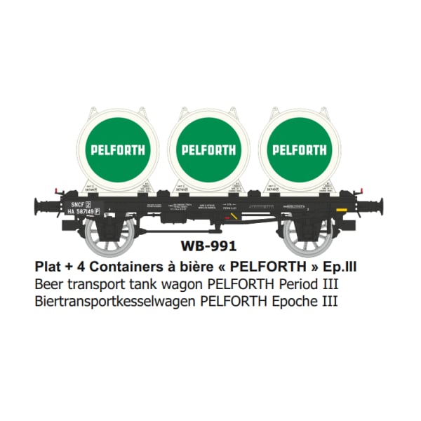 [HO] : Wagon OCEM 19 + citerne Bière PELFORTH Ep.III - WB991