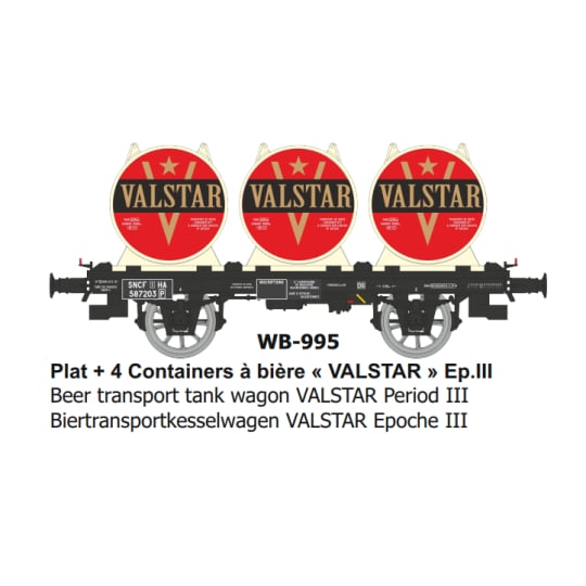 [HO] : Wagon OCEM 19 + citerne Bière VALSTAR Ep.III - WB995