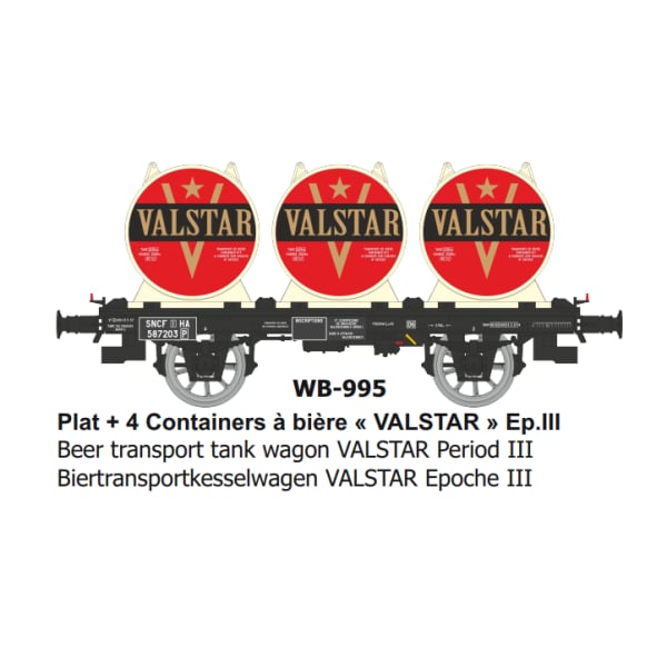 [HO] : Wagon OCEM 19 + citerne Bière VALSTAR Ep.III - WB995