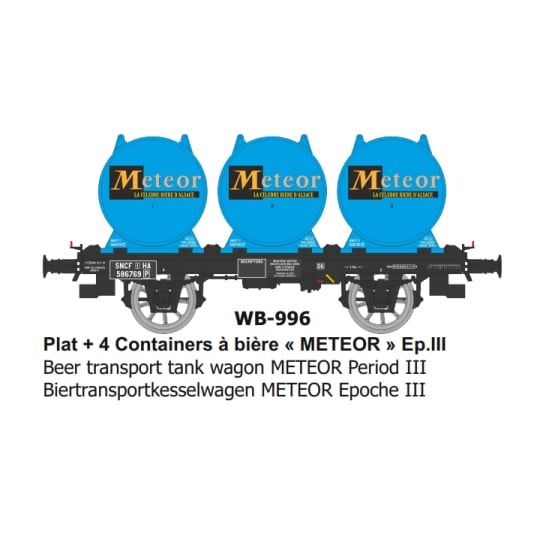 [HO] : Wagon OCEM 19 + citerne Bière METEOR Ep.III - WB996