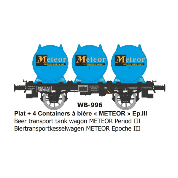 [HO] : Wagon OCEM 19 + citerne Bière METEOR Ep.III - WB996