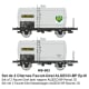 [HO] : Set de 2 citernes Fauvet-Girel châssis OCEM "ALGECO-BP" Ep.III - WB983