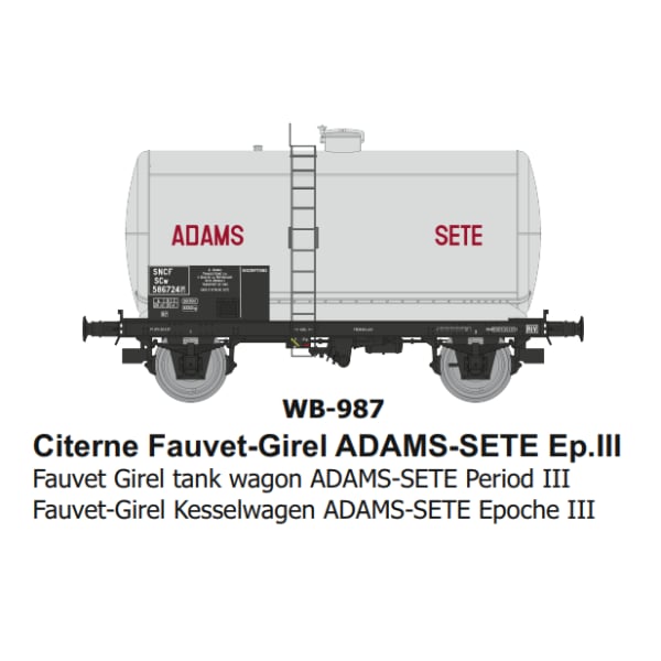[HO] : Citerne Fauvet-Girel châssis OCEM "ADAMS-SETE" Ep.III - WB987
