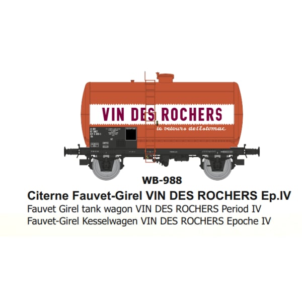 [HO] : Citerne Fauvet-Girel châssis OCEM "VIN DES ROCHERS" Ep.III - WB988