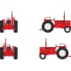 [HO] : Tracteur RENAULT 651 Rouge (1973) - CB214
