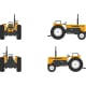 [HO] : Tracteur RENAULT 651 Orange (1982) - CB216