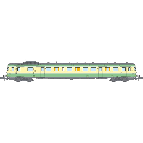 [N] : Autorail X-2899, Lyon-Vaise Vert 1ère/2ème Classe, SNCF, Ep. IV, DCC Sound - MIKADOTRAIN NW250S