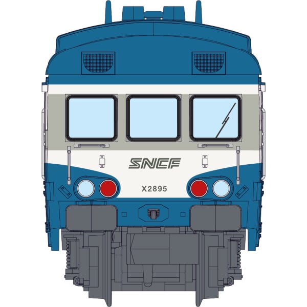 [N] : Autorail X-2895, Lyon-Vaise Bleu 1ère/2ème Classe, SNCF, Ep. V, DCC Sound - MIKADOTRAIN NW251S