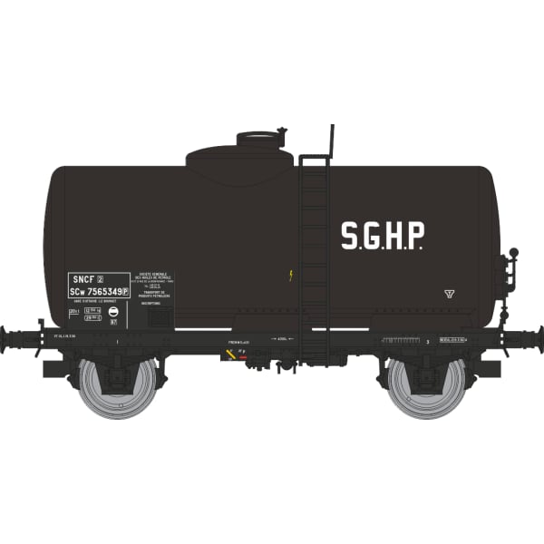 [HO] : Coffret de 2 wagons citernes pétrole SGHP, SNCF, Ep. III - WB868