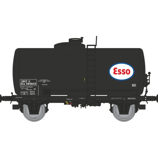 [HO] : Wagon citerne pétrole ESSO, SNCF, Ep. III - WB869