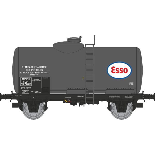 [HO] : Coffret de 2 wagons citernes pétrole ESSO, SNCF, Ep. III – WB870