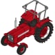 Véhicule [HO] : Tracteur Mc-Cormick INTERNATIONAL HI 624 avec arceau de sécurité – CB178