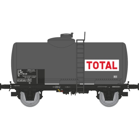[HO] : Coffret de 2 wagons citernes pétrole TOTAL, SNCF, Ep. IV – WB872