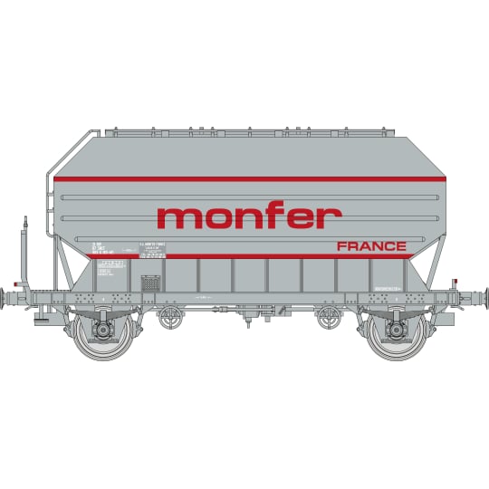 [HO] : Coffret de 2 wagons céréaliers FRANGECO « MONFER », SNCF, Ep. IV-V – WB896