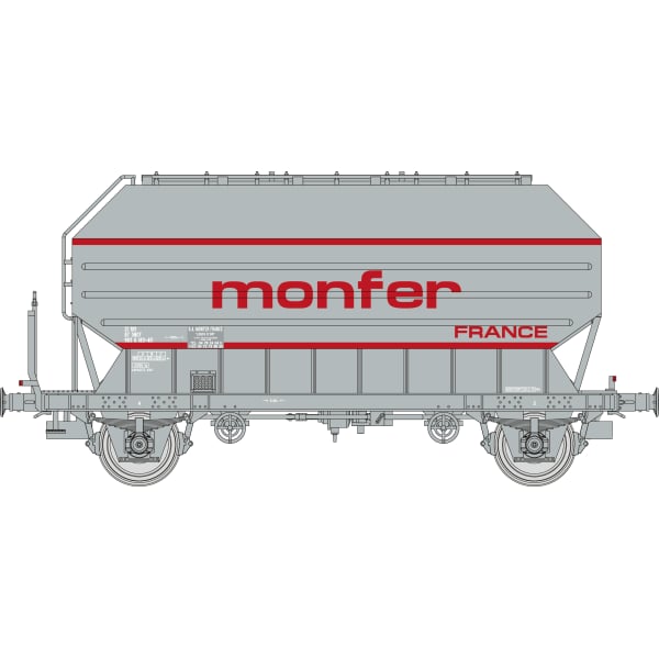 [HO] : Coffret de 2 wagons céréaliers FRANGECO « MONFER », SNCF, Ep. IV-V – WB896