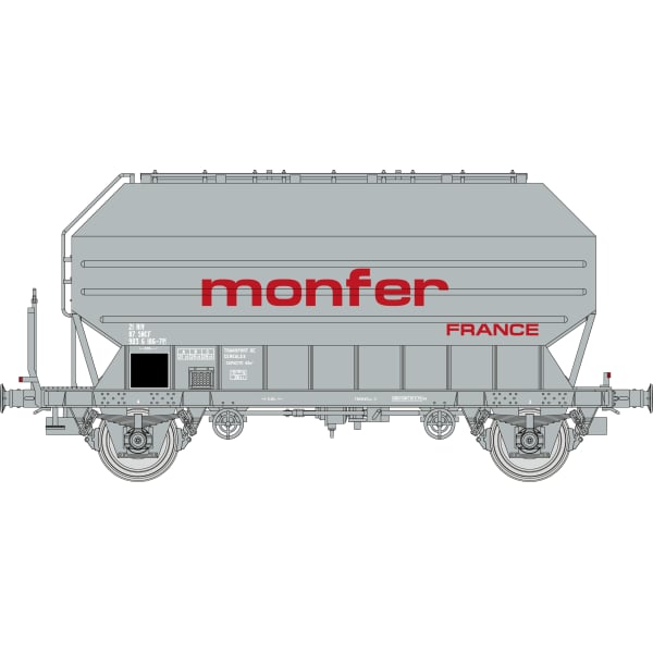 [HO] : Coffret de 2 wagons céréaliers FRANGECO « MONFER », SNCF, Ep. IV-V – WB896
