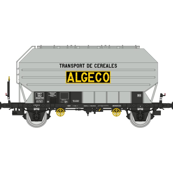 [HO] : Wagon céréalier FRANGECO « ALGECO », SNCF, Ep. III – WB899