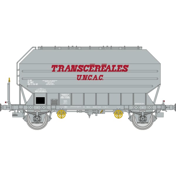 [HO] : Wagon céréalier FRANGECO "TRANSCEREALES U.N.C.A.C.", SNCF, Ep. IV – WB904