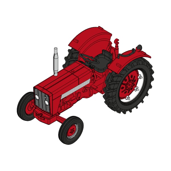 Véhicule [HO] : Tracteur Mc-Cormick INTERNATIONAL HI 624 – CB179