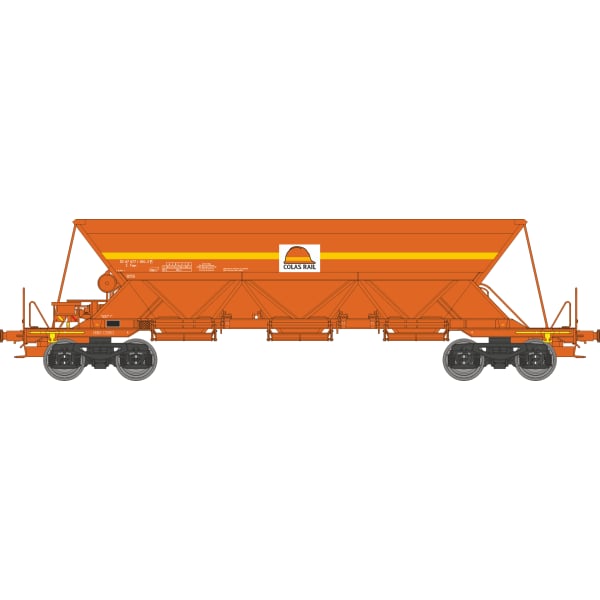 [HO] : Coffret de 3 wagons trémies EX Type 1 « COLAS RAIL », Ep. VI – WBCOLAS1