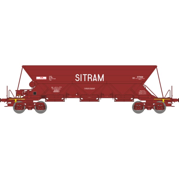 [HO] : Wagon trémie EX Type 1 « SITRAM », SNCF, Ep. IV – WB863