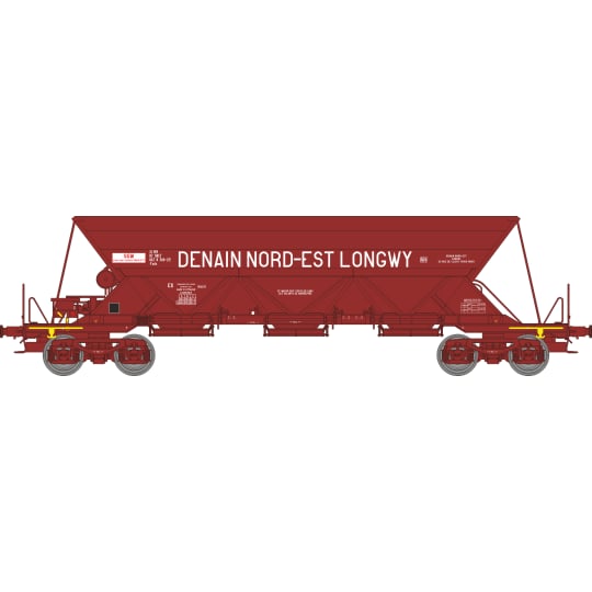 [HO] : Wagon trémie EX Type 1 « DENAIN NORD-EST LONGWY », SNCF, Ep. IV – WB864
