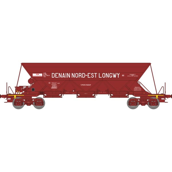 [HO] : Wagon trémie EX Type 1 « DENAIN NORD-EST LONGWY », SNCF, Ep. IV – WB864