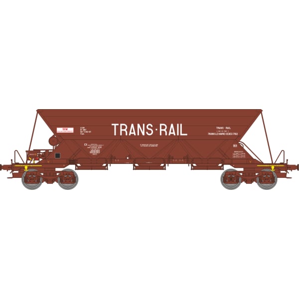 [HO] : Wagon trémie EX Type 1 « TRANSRAIL », SNCF, Ep. IV – WB865