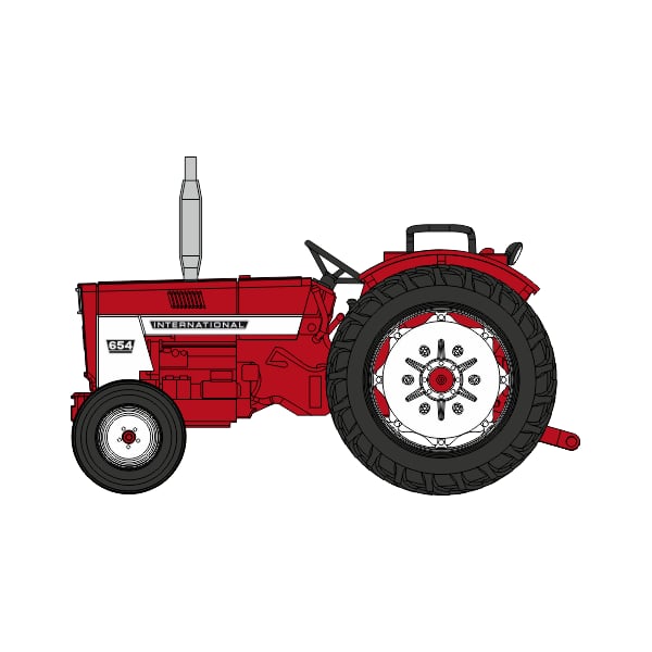 Véhicule [HO] : Tracteur INTERNATIONAL HI 654 – CB181
