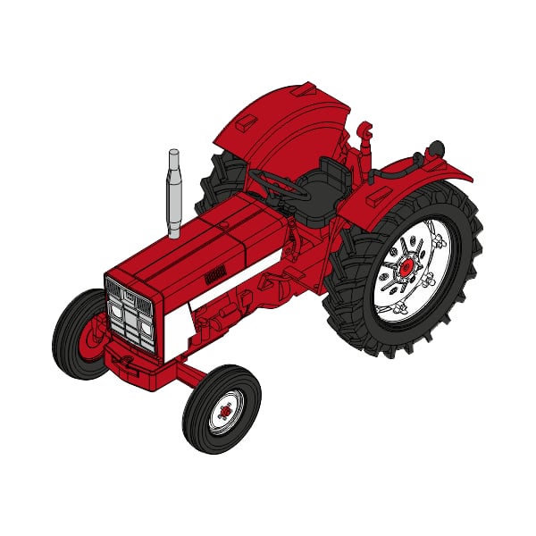 Véhicule [HO] : Tracteur INTERNATIONAL HI 654 – CB181