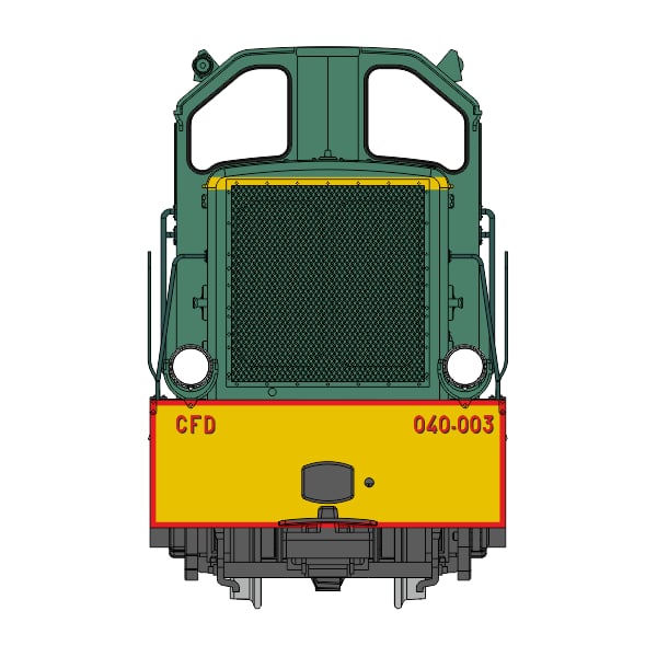 [HOm] : Locotracteur diesel BB400 N°040-003 CFD du Vivarais, DCC Sound - VM022S