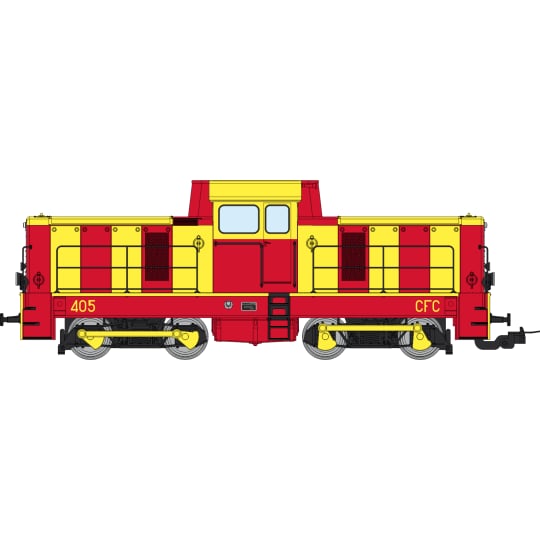 [HOm] : Locotracteur diesel BB400 N°405 CFC Chemin de Fer de Corse, Couleur d'origine, ANALOGIQUE - VM025