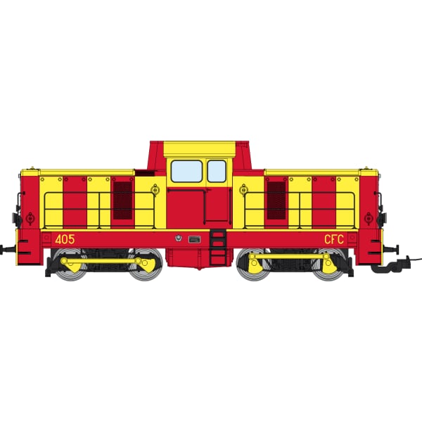 [HOm] : Locotracteur diesel BB400 N°405 CFC Chemin de Fer de Corse, Couleur d'origine, ANALOGIQUE - VM025