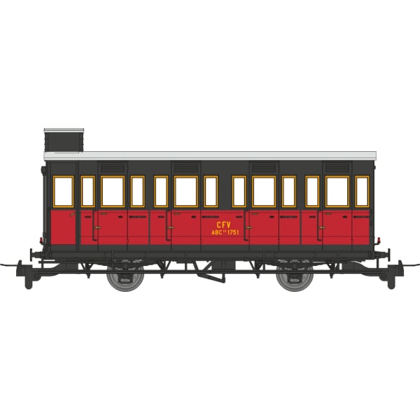 [HOe/HOm] : Coffret de 3 voitures « Cage à Poule » Train touristique du Vivarais – VM040