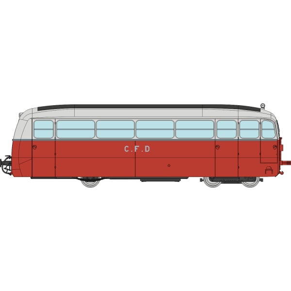 [HOe/HOm] : Autorail DE DION type ND sans aérateurs, CFD Vivarais-Lozère n°201, Analogique - VM053